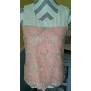 Light pink embroidered blouse